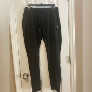 Large Black MNY DryFit Athletic Pants